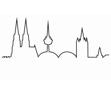 Christbaumkugel mit Skyline Gravur