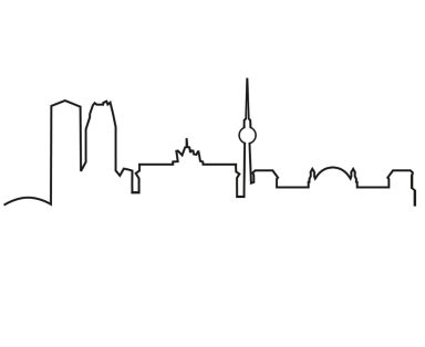Christbaumkugel mit Skyline Gravur
